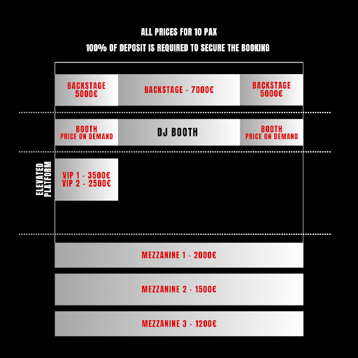 VIP tables and prices – ATARASHI Amsterdam | DJ Tennis – Saraga | ADE